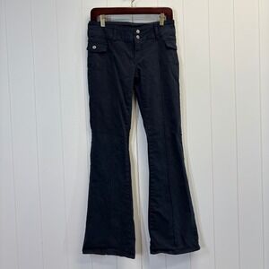Y2K J Galt Indie Grunge Low Rise Flare Cargo Pants Women Size S Boho Streetwear